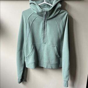 lululemon athletica Green Quarter-Zip scuba Hoodie